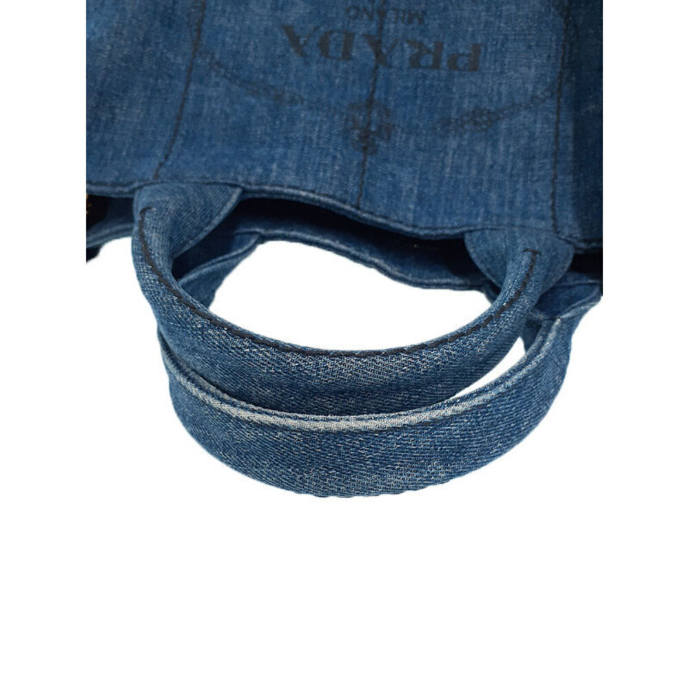 Prada Canapa Denim Tote Bag - Picture 4 of 9